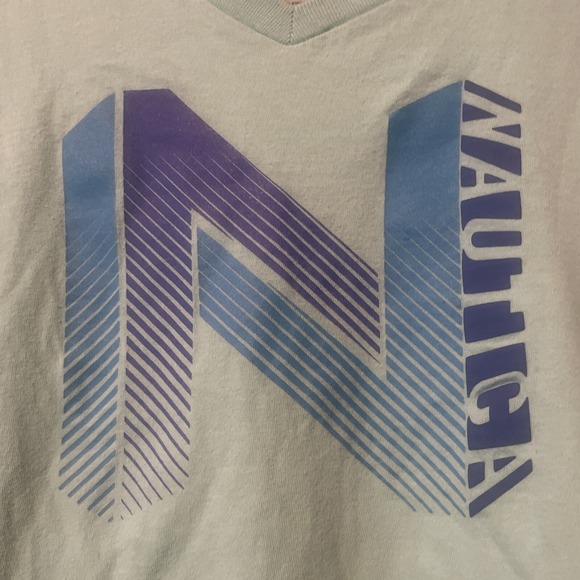 Kids Nautica Large 14-16 Blue T-Shirt - Picture 3 of 4